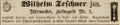 Zeitungsanzeige des Uhrmachers <a class="mw-selflink selflink">Wilhelm Teschner</a>, August 1874