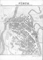 Stadtplan Fürth, 1863