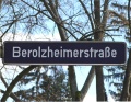 Straßenschild Berolzheimerstraße