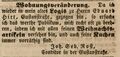Umzug des Conditors <a class="mw-selflink selflink">Johann Sebastian Rost</a> in die Gustavstraße, November 1849