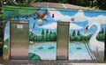 Graffiti Toilettenhäuschen Stadtpark <!--LINK'" 0:23-->