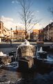 Löwenplatz Brunnen 17.3.1990