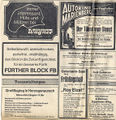 Wahlkampfanzeige in den  vom Fürther Block e. V., 1972