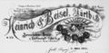 Briefkopf der Firma "Heinrich & Beisel", 1910