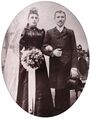 Hochzeitsfoto Johan Peter Segitz und Margarete Barbara Segitz, geb. Haller, geheiratet am 26. November 1895