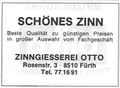 Werbung <a class="mw-selflink selflink">Zinngießer</a> Otto in der  von 1979