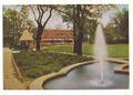 Gartenschau 1951, Wasserspiele mit Ausstellungskaffee. Historische Postkarte gel. 1951
