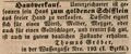 Zeitungsannonce des Eigentümers "" in der , dass er sein Haus verkaufen möchte, Dezember 1846