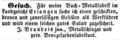 Zeitungsanzeige des Blattmetallfabrikanten <!--LINK'" 0:29-->, März 1851