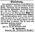 Zeitungsannonce des Wirts <!--LINK'" 0:5-->, <a class="mw-selflink selflink">Anton Hofmeister</a>, Oktober 1852