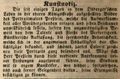 Zeitungsartikel über den Maler , Dezember 1848