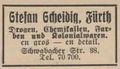 Werbe Eintrag im Fürther Adressbuch von 1931 der Drogerie  <a class="mw-selflink selflink">Schwabacher Straße 38</a>