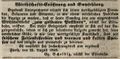 Zeitungsannonce von Gg. Scheidig, Wirt <a class="mw-selflink selflink">zum goldenen Posthorn</a>, August 1843