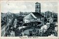 Gruß von der <!--LINK'" 0:60-->, historische Ansichtskarte mit Blick in die Bäumenstraße, um 1930