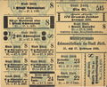 Lebensmittelkarte der Stadt Fürth, Ausgabe für Militärpersonen, benutzt, gültig in der Kalenderwoche 8/1920, mit Mengenangabe der zu beziehenden Produkte