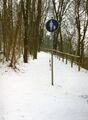 Fußweg am Steilhang über den  im Dezember 1998
