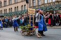 Stadelner Bauerntheater auf dem Erntedankfestzug zur Fürther Kärwa, Okt. 2019