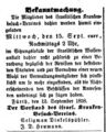 Israel. Krankenbesuchsverein, Fürther Tagblatt 15.09.1858.jpg