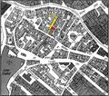Gänsberg-Plan, Markgrafengasse 8 rot markiert