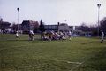 2. Ligaspiel zwischen "Fürth Buffalos" (in gelb) gegen "Stuttgart Scorpions" am 19. März 1989 (im Hintergrund die ehem. <!--LINK'" 0:23--> und Eckgebäude <!--LINK'" 0:24-->)