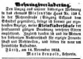 <!--LINK'" 0:10--> im ehemaligen Wiesend-Haus, Fürther Tagblatt 15. November 1853