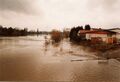 Hochwasser im <a class="mw-selflink selflink">Wiesengrund</a>, Richtung Stadeln, rechts Gebäude von <!--LINK'" 0:62--> an der <!--LINK'" 0:63--> im März <!--LINK'" 0:64-->