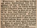 Zeitungsartikel über das Grabmal des Isaak Büchenbacher in Adelsdorf von , August 1849