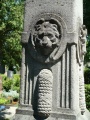 Evangelistenbrunnen im städtischen Friedhof, Löwe = Markus