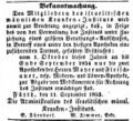 Kranken-Institut, Fürther Tagblatt 13. September 1853.jpg