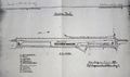 alter Streckenplan der kompletten Bahnhofsanlage der "Station Vach" vom Kgl. Oberbahnamt Bamberg vom April 1886
