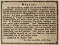 Zeitungsanzeige von , Oktober 1839