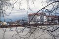 Hochwasser mit Förstermühle am 31.12.1986