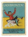 Historische <!--LINK'" 0:14--> des Bronzefarbenherstellers J. J. Gerstendörfer