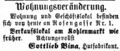 Zeitungsanzeige des Hutfabrikanten <!--LINK'" 0:13-->, November 1863