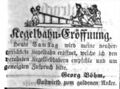 Zeitungsannonce "zum goldenen Anker", April 1856