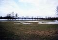 Hochwasser im , Blick zum  und der  im Februar 1997