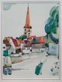 Karl-Heinz Wich: "Poppenreuth", Kunstdruck (im Original Aquarell). Signiert mit <i>CharlWich 78</i>, Kunstmappe des , 1983