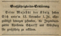 Großjährigkeitserklärung für Apollonia Scharff, 24. Nov. 1869
