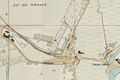 Ausschnitt aus einem Stadtplan von 1905, in dem der "Mailänders Keller" mit der Nr. 22 eingezeichnet ist. Nördlich davon liegt der .