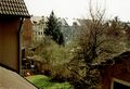 Der noch unverbaute Blick aus der Jakob-Henle-Straße auf die Gebäude 10 - 14 a der <!--LINK'" 0:173-->, April 1993