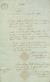 Geburts- und Taufzeugnis für Johann Michael Zink, ausgestellt am 21. Juli 1830 von Vikar [[Lorenz Kraußold|Kraussold]]