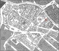 Gänsberg-Plan mit Königstraße 52 rot markiert