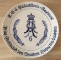 Gedenkteller des Königlich Bayerischen 6. Feldartillerie-Regiment „Prinz Ferdinand von Bourbon, Herzog von Calabrien“