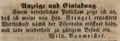 Zeitungsannonce von Wilhelm Baumeister, Wirt <!--LINK'" 0:23-->, Mai 1844