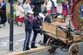 Ermittlungsarbeiten der Polizei nach dem Unfall des Ochenwagens der Brauerei Tucher am Erntedankfestzug, Okt 2017