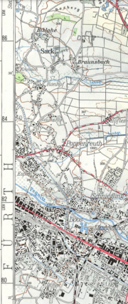 Topographische Karte Nürnberg 1965.png