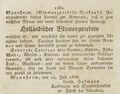 Werbeanzeige des Samenhändlers <!--LINK'" 0:18-->, Juli 1826