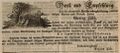 Traueranzeige für den (Spiegel-)glasfabrikanten , April 1846