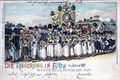 Erntedankumzug 1817, Postkarte nach colorierter Zeichnung von  <!--LINK'" 0:61-->