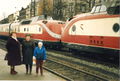 Trans-Europ-Express VT 11.5 bei Lok-Parade auf dem Fürther <!--LINK'" 0:46--> zum Jubiläum <a class="mw-selflink selflink">150 Jahre Deutsche Eisenbahn</a>